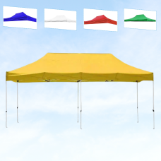 Елегантний розсувний намет: червоний колір, 3×6 м, білий каркас